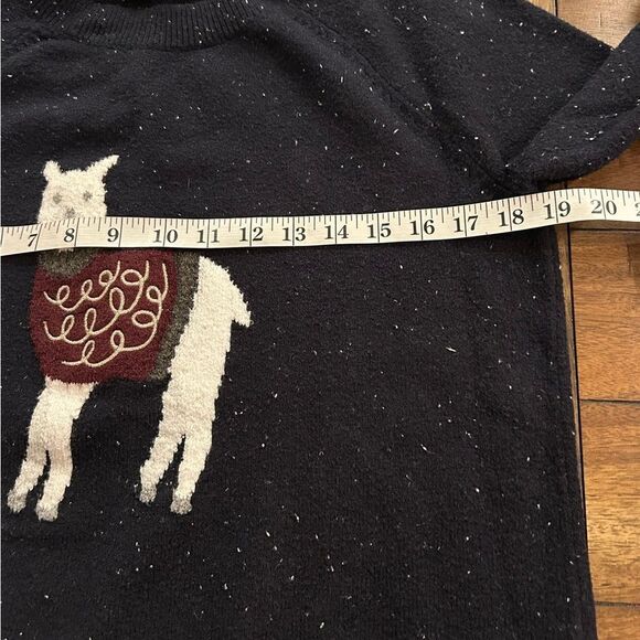 LOFT Women’s Navy Blue Llama Knit Crewneck Sweater Size Small Style 520610 - Picture 7 of 8